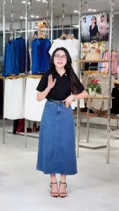 [MUA 2 GIẢM 25K] Chân váy nữ jean A thời trang Gmorning - GUMAC YVJF01071