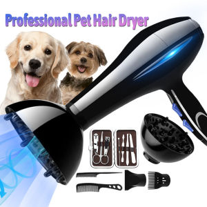 Pet Hair Dryer Professional Hair Dryer Low Noise High Power Design For Dog/Cat Pet Hair Dryer Hair Care Quick Dry Blower Professional Portable Travel Blower