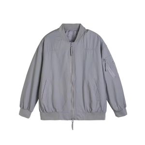 BWKA | Retro American Embroidered Flight Jacket Loose Fit