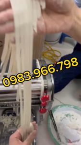 Máy cán bột gối bánh  cắt bột sợi bánh canh đa năng 2 trong 1 FKM220