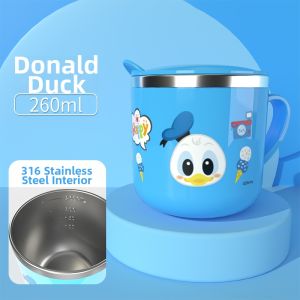 Disney | Child Household Kindergarten Stainless Steel Water Cup With Lid Scale Milk Function