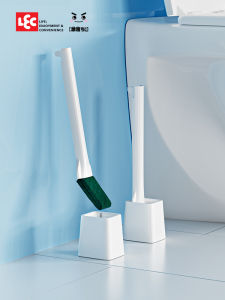 Japanese LEC Toilet Brush Wall-Mounted Toilet Cleaning For Home No Dead Angle Toilet Brush Suit Can Be Replacement Head