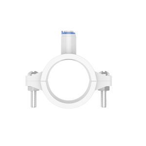 1 PCS Water 40mm Drain Waste Water Pipe Clamp Saddle Valve Clips 1/4" OD Hose Quick Connection Reverse Osmosis Aquarium System