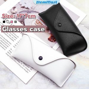 ItemMart PVC Leather Sunglasses Bag High-End Glasses Case Eyeglasses Eyewear Storage Bag 4 Colors