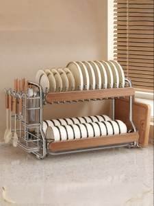 MODERN SWEETHOME | Kitchen Multi-purpose Double Layer Drain Rack