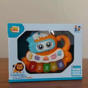3 Fungsi Mainan Musik Piano Anak dan Suara Hewan Oktopus Lampu LED