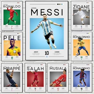 Famous Football Sports Celebrity Posters and Prints Canvas Printing Modern Wall Art Picture for Livi