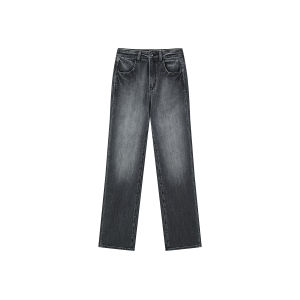 Peacebird High Waist Straight Leg Jeans Womens Loose Wide Leg Denim Pants Four Way Stretch Spring New Arrival Casual Style