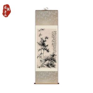 New Chinese Style Bamboo Scroll Painting Decorative Artwork Living Room Tea Room Photography Prop Masterpiece Calligraphy