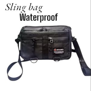 Tas Selempang Pria Waterproof Anti Air Sling Bag Multifungsi Tas Bahu Pria