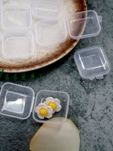 5 Pack Transparent Small Cardboard Storage Box Handmade Rings Ear Studs to-Go Box Necklace Jewelry Mini Transparent Storage Box