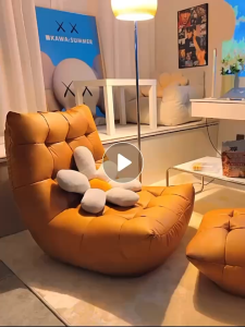 Sofa tatami Ghế Lười Đơn da nhân tạo dễ lau chùi và chống bám bụi thư giãn Ngủ Ngon Cho Phòng