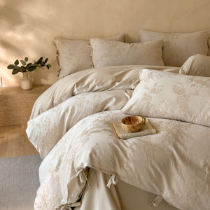 Kiss Dear | Vintage Style Flax Soft Bedding Set Cotton Damask