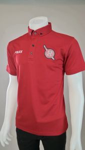 PL11 ตราโล่ตำรวจ Police เสื้อโปโลชาย ปัก ผ้านาโนไมโคร ทรงสวย ยับยาก รีดง่าย | Human Nano