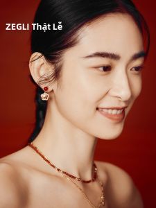 zengliu | Bông Tai Cao Cấp Dễ Thương Màu Đỏ