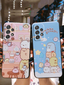 Samsung A53 5G Phone Case Silicone Cartoon Frosted Relief Anti-Fall Protection Cover for Women Simple Cute Couples Design