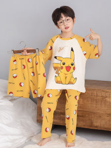 ANZHAOQI | Summer Lightweight Cotton Pyjama Set for Boys 3-Piece