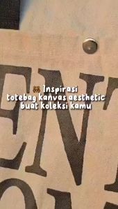 GENTLE WOMEN Tote Bag Besar Kanvas Terbaru - Tas Bahu Kanvas - Totebag Wanita Kanvas Premium