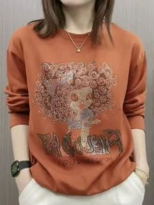 QIAOXIZI | New Fashionable Loose Slimming Long Sleeve Hoodie T-shirt