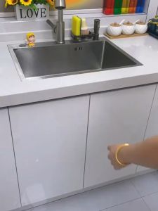 H&W Kitchen Sink Soap Dispenser Dishwashing Liquid Soap Dispenser Extension Tube Detergent Water Pump With Tray Hook
