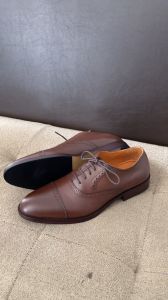 Barry Brown - Sepatu Kulit Formal Cap Toe Oxford Pantofel Brogue Wedding Shoes Sepatu Nikah Sepatu Kantor