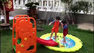 Ready Stock Fun Sprinkle and Splash Water Spray Mat Portable Pool Inflatable