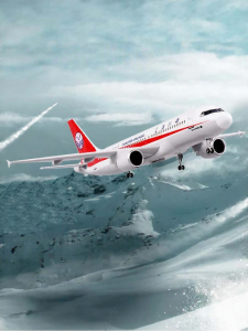CHENXING | Simulation Airplane Model with Wheels and Lights