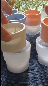 Cetakan Es Silikon + Tutup - Cetakan Bola Es Batu - Cetakan Bulat Es Batu - 1pcs