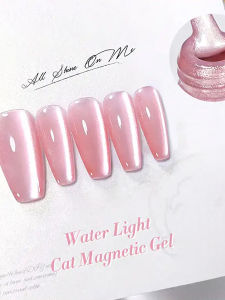 TC 10ML Summer New Pink Peach Colored Glass Bead Cat Eye Gel Nail Polish Nail Art Nail Supplies