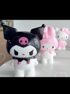 Bandai | Cute Kawaii Sanrio Characters Figure Pen Cup Hello Kitty Kuromi My Melody Desktop Storage Decor Collectible Toy Gift Office