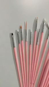 O-New 15PCS Nail Art Brush Set Nail Dotting Tools UV Gel Polish Painting Drawing Flower Liner Brushes Pen Manicure Kit