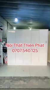 Tủ quần áo nhựa  cánh lùa lớn kem phối trắng đẹp sang[giao lắp miễn phí NT HCM]