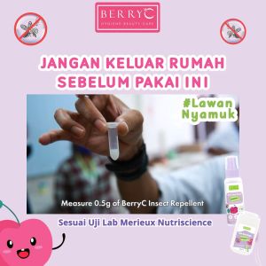 BerryC Buh Bye Bugs 100ml Anti Nyamuk Spray Anak Bayi Alami No DEET Mosquito Repellent Natural