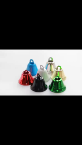 20 PCS 26mm Chuông Giáng Sinh Hộp Quà Tặng Trang Trí Chuông Gió Đồng Chuông Lễ Hội Mặt Dây Chuyền Thú Cưng Chuông DIY Handmade Phụ Kiện