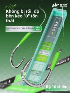 jiadiaoni | Bộ Mồi Đôi Cá Trê Đen Lớn Sẵn Sàng 10 Cái