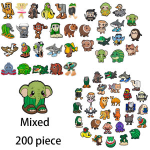 hot toys | 14-100pcs Classic of Mountains and Seas Cartoon Shoe Charms DIY Shoe Accessories for Classic Clog Shoe Decoration Kids Gifts