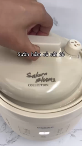 Nồi Nấu Chậm Morico MS6008 2.5L Lòng Gốm Ceramic Cao Cấp 8 Chế Độ Nấu Đa Năng Chương Trình Tự Động Dễ Sử Dụng