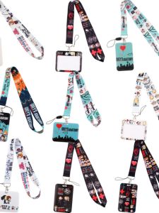 Grey Intern Doctor Phone Lanyard Card Holder Combination Bus Card Work Lanyard Campus Card Pendant Accessories Mobile Phone