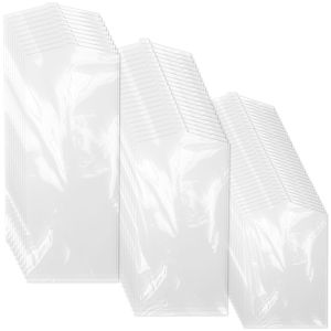 60Pcs Clothes Dust Cover Clear Garment Hanging Protector Bag Transparent Fully Enclosed Waterproof Suit Coat Storage Bag