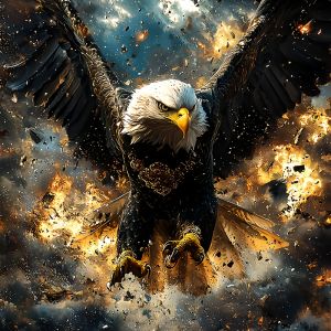 Jigsaw Puzzle for Adults 500/1024PCS American Eagle Wildlife Artwork DIY Craft Home Wall Decoration Gift Idea