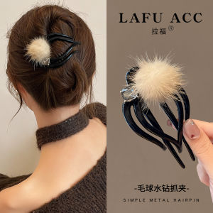 Large Size Plush Hair Clips Womens Duckbill Hair Clips Stylish Hair Accessories for Wedding Party Commuting Everyday Use