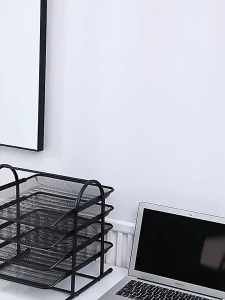 Office supplies desk tray/wire mesh 4 layer file tray/basket rack multi-layer storage box file ho