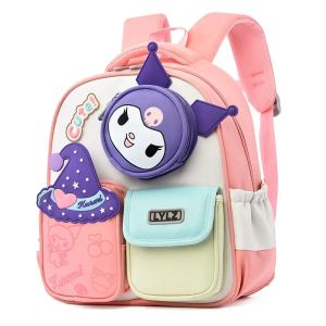 Sanrio Kulomi Childrens Schoolbag Cartoon Cute Versatile Student Casual Portable Waterproof Shoulderpad Backpack Wholesale