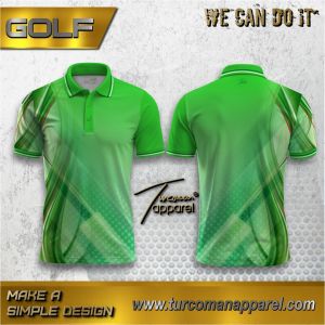 Kaos Jersey Olahraga Golf Pria Wanita Dewasa Warna Biru Fullprint Nyaman Di Pakai