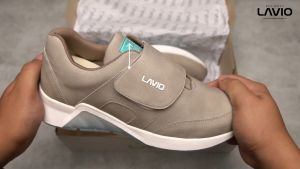 SEPATU WANITA SNEAKER SPORTY OLAHRAGA SANTAI NONGKRONG LAVIO PRINZA KREM BEIGE