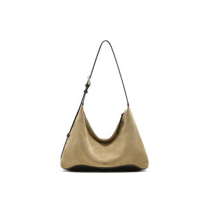 muva | Leather Hobo Bag Crossbody Commuting Large Capacity
