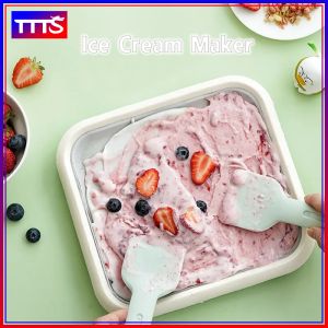 Mokkom Small Ice Cream Maker Household Fried Yogurt Machine Plug-Free Power Supply DIY Homemade Fried Ice Plate Machine Fat Freezing Machine Maquina De Frozen - Lazada