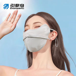 Engine Bird Summer New Breathable 3D Stereo Hyaluronic Acid Sunscreen Ice Silk UV Protection Womens Mask Future Wing Design
