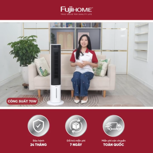 Quạt tháp làm mát hơi nước Fujihome AC-1001C máy làm mát không khí bình chứa nước 3.5L điều khiển từ xa 3 chế độ