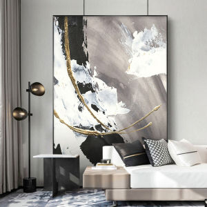 Black and White Luxurious Large Wall Art